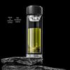 High Borosilicate Double-Wall Tea Glass with Removable Infuser and Custom Logo