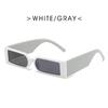 Rectangle Fashion Sunglasses Man Hip Hop Vintage Designer Black Shades Sun Glasses Small Frame Personality  Lentes