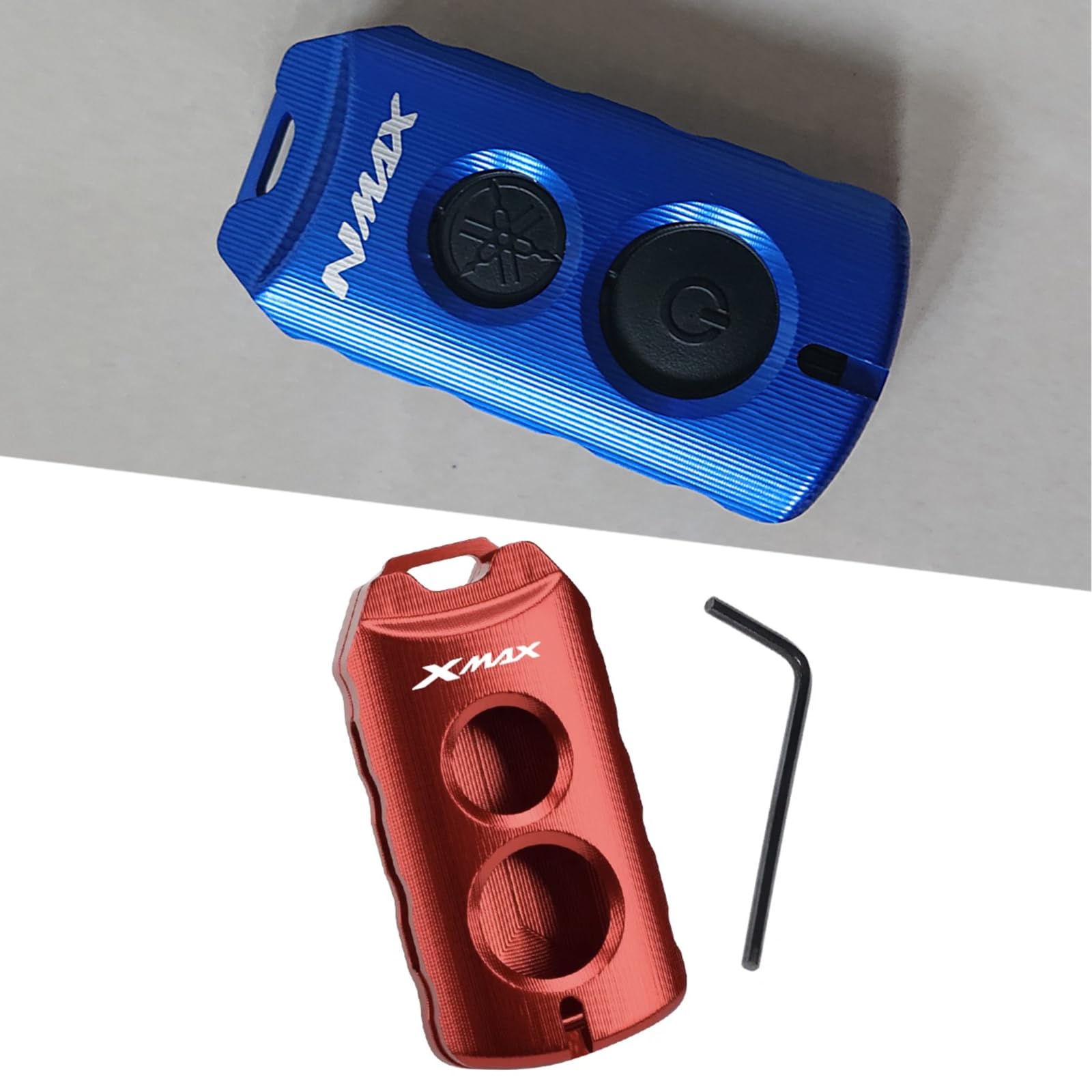 

NMAX 125 155 XMAX 400 300 125 250 Motorcycle Key Shell Case Cover Holder Protector Bike Key Housing Cover (XMAX, Red)