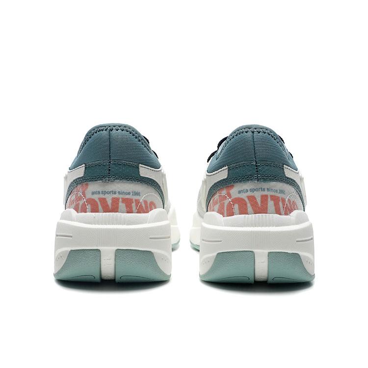 New Anta Life Collection Cushioning Anti Slip And Wear Resistant Low Top Sports Casual Shoes Men's Cyan White 112228081-5