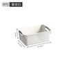 Storage Basket Plastic Household Snacks Toys Plastic Storage Basket Dormitory Kitchen Desktop Storage Box Storage Basket