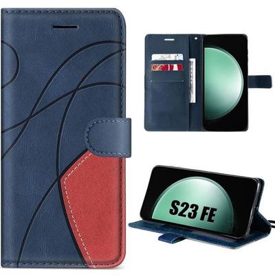 Protective Case - BOOLING - for Samsung Galaxy S23 FE - Shockproof PU Leather - Card Holder - Adjustable Stand