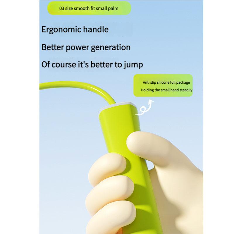 Student Tangle-Free Jump Rope Silicone Handle Speed Rope with Smooth Bearings for Sports Training, Fitness Sports, School Pe Classes