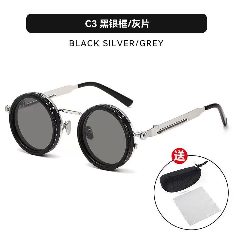 ND file adjustable dimming sunglasses fishing driving filters retro glasses UV protection punk polarized sunglasses