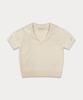 Sseomweeobeoteo Cotton Collar Pendant Knit - Cream