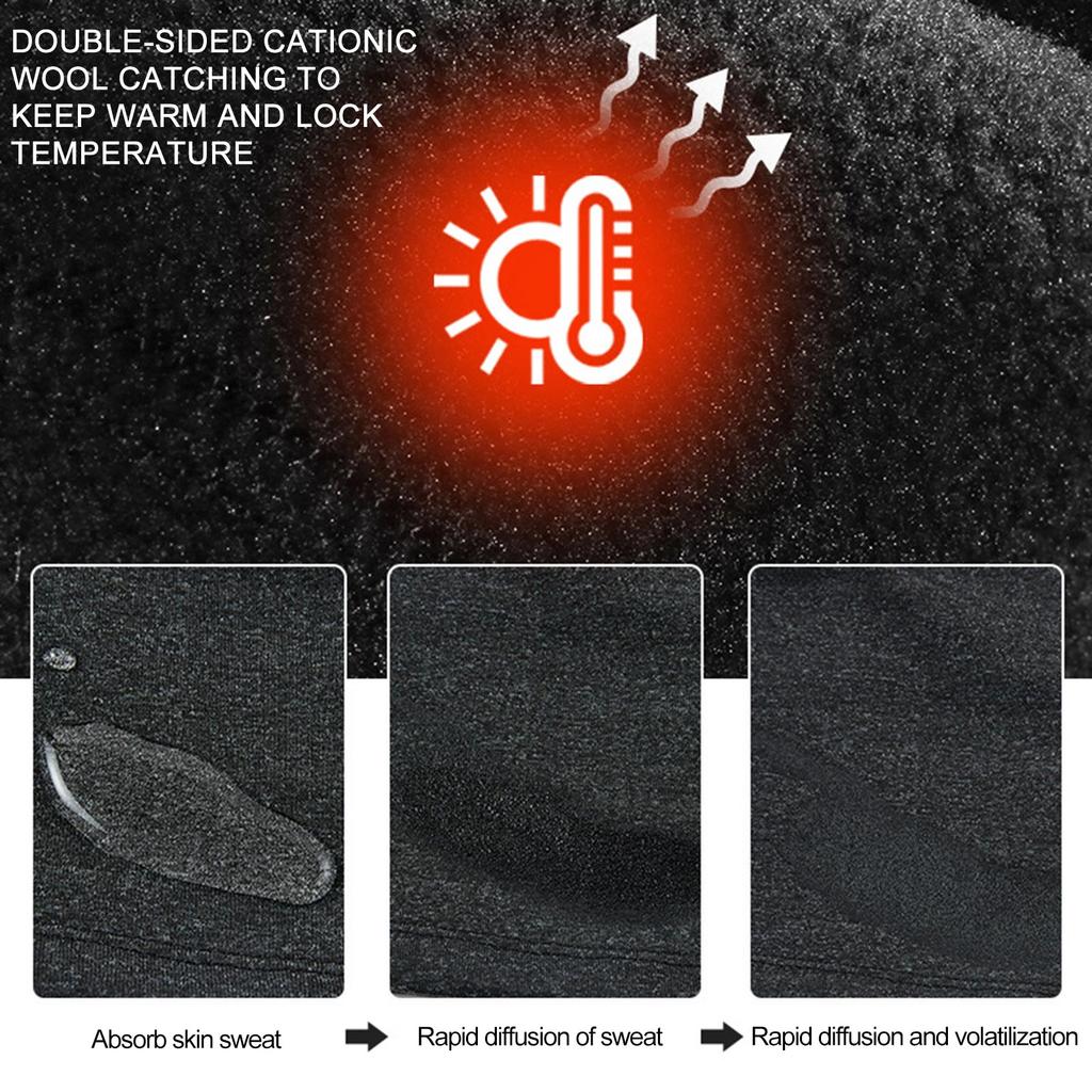 Unisex Cycling Beanie With Face Mask Warm Breathable Helmets Liner For Biking And Skiing Riding In Winter Cold Weather