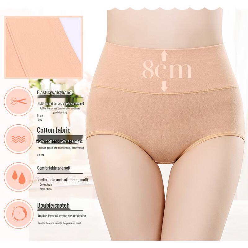 Women's High-Waist Cotton Briefs 3-Pack
