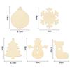 10/20/50Pcs Natural Unfinished Round Wood Slices With Hole,Blank Discs,DIY Crafts Wedding Party Christmas Home Decoration