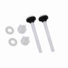3 Pair White Toilet Tank Bolts POM Plastic Rubber Material Toilet Tank to Bowl Screws  Toilet Repair