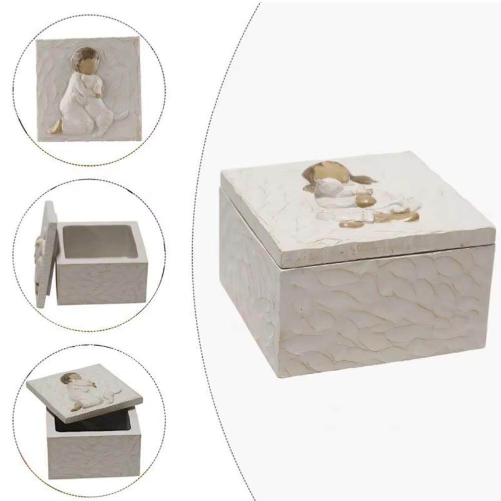 Cartoon Pet Coffin Box Universal Cat Memorial Box Creative Resin Pet Urn  Pet Supplies