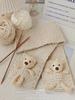 Pocket Bear Hand-Knitted Wool Scarf DIY Kit - Homemade Gift for Partner