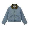 ELLE KIDS Mädchen Retro Cordkragen Jeansjacke