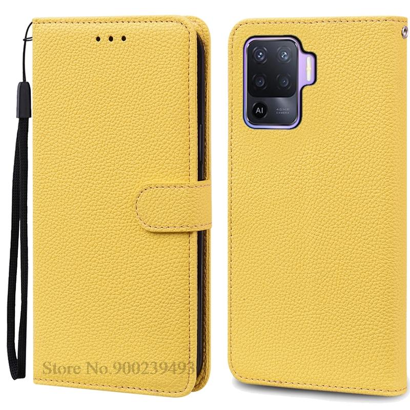 Covers For OPPO Reno 5 Lite Case Soft Silicone Wallet Leather Flip Case For OPPO Reno5 Lite Phone Case Carcasa Casing Book Cover