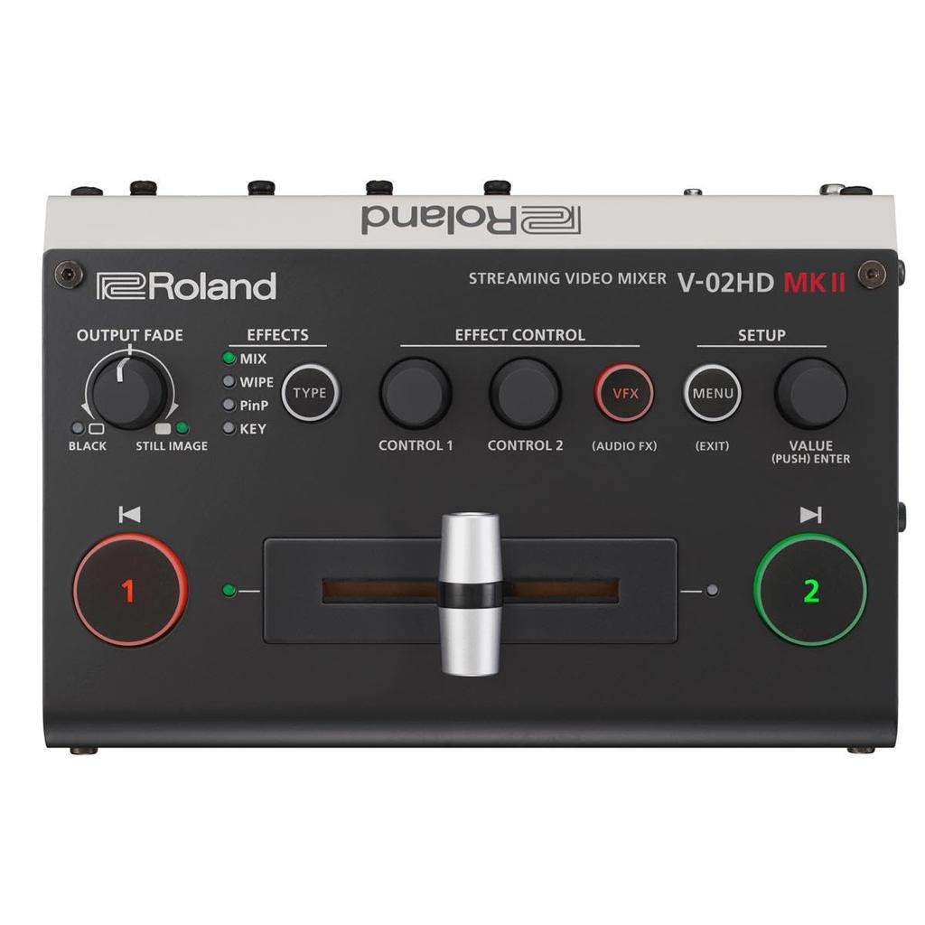 Roland MK II Compact Powerful Mixer for Professional Streaming with Two HDMI Audio and Video Effects V-02HD Multi-Format & Audio/Video Cameras,