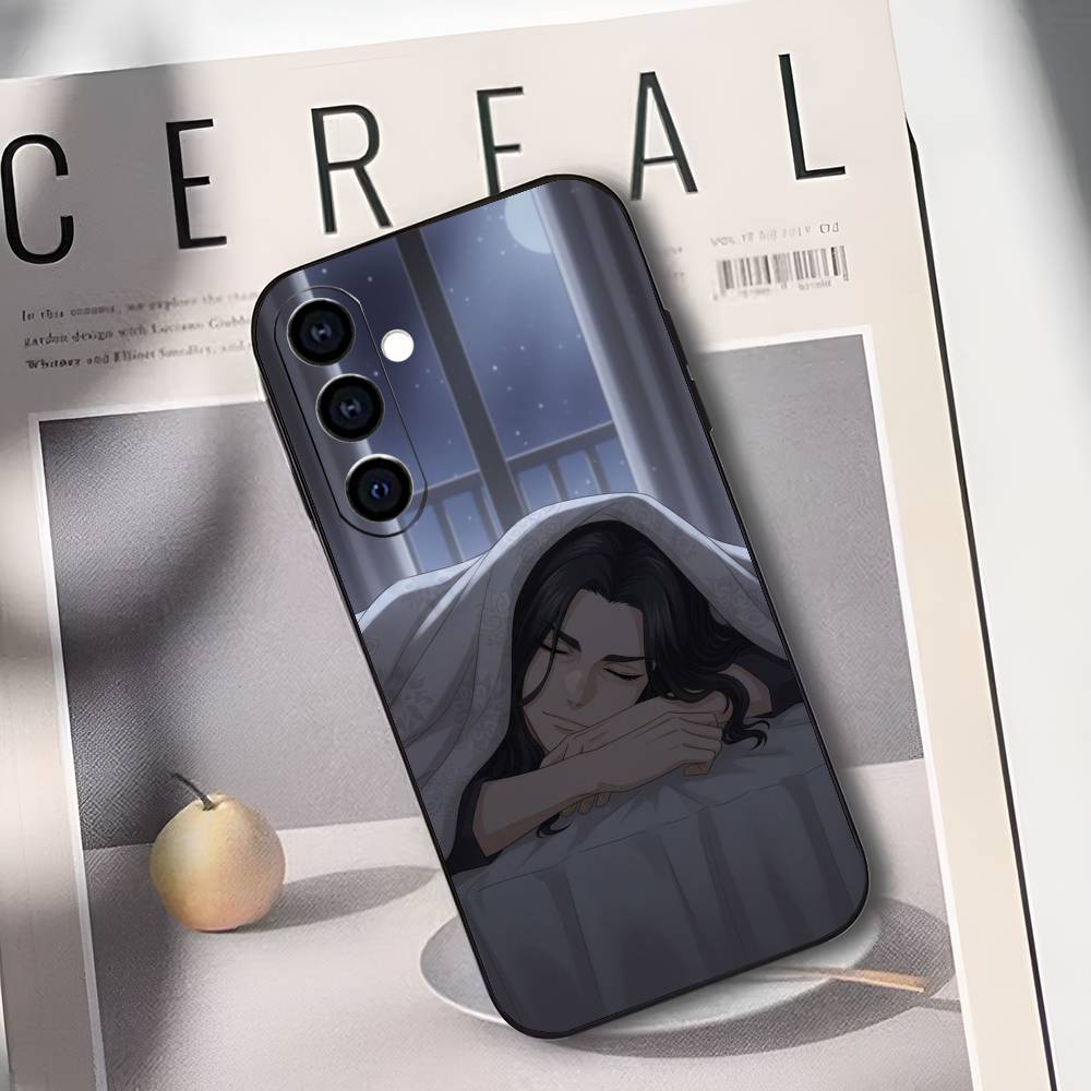 K-Keisuke B-Baji Black Soft Silicone Phone Case for Samsung Galaxy A73/A72/A71/A70/A53/A52/A51 - Protective Cover Samsung a51 4g