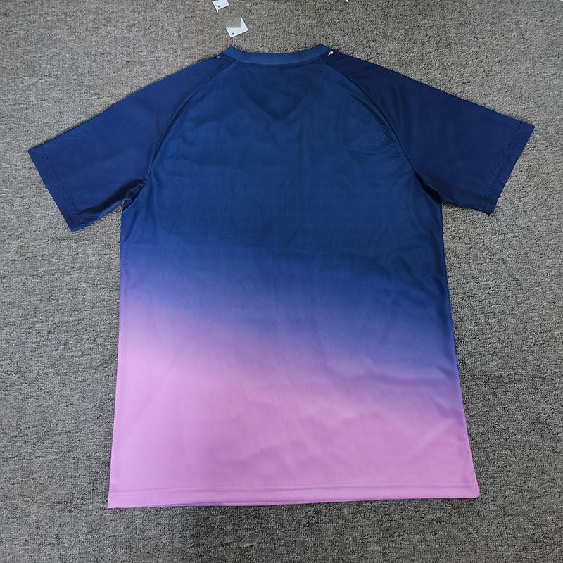 Mens Bamboo Fiber Short Sleeve Soccer Jersey Adult Football Training Match Wear In Purple Blue Pink Light