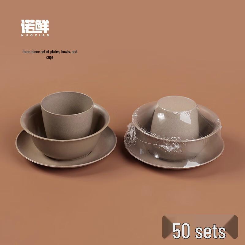 Nuoxian Disposable Food-Grade Tableware 3-Piece Set Food-Grade