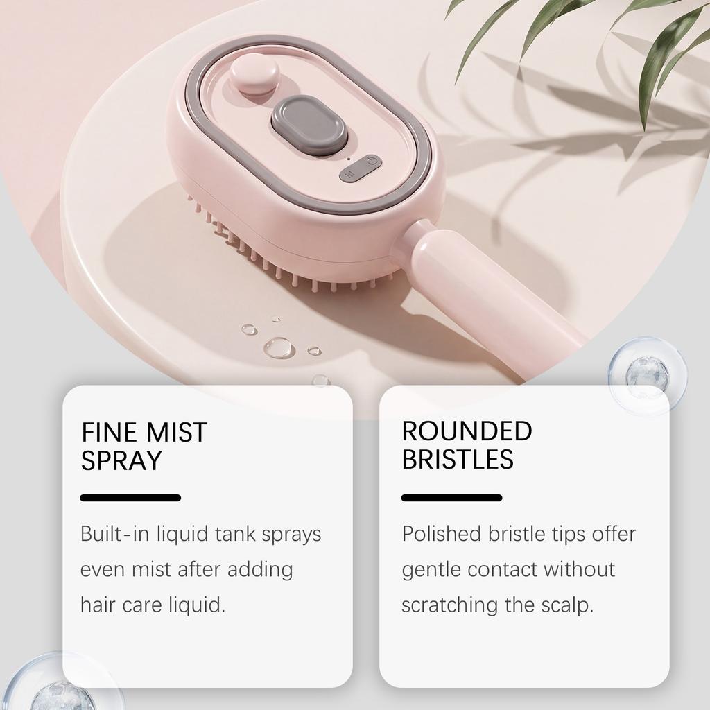 Electric Massage Comb Scalp Massager Cushion Hairbrush Nourishing Soft Hair Care Anti Hair Loss Portable
