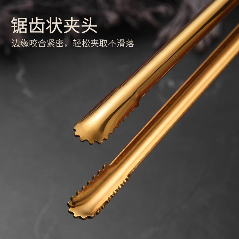 Stainless Steel Grill Tongs Food Clip BBQ Steak Clip Bread Tong Cooking Utensils Party Non-Slip Kitchen Gadgets Accessories