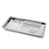 Dental Stainless Steel Medical Tray Rectangular Disinfection Plate Metal Placement Box Dentistry Lab Instrument Tray