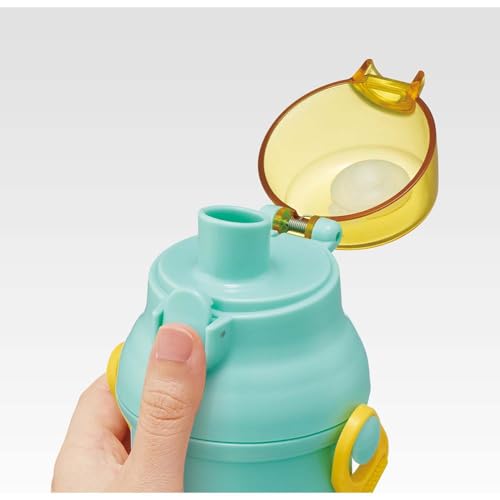 Skater Children's Plastic Water Bottle 480ml One Push Open/Close Antibacterial Child Friendly Lightweight Antibacterial Treatment Made in Japan Gigant