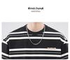 Anyang Men's Striped Crew Neck Summer T-Shirt - Casual, Loose Fit, Short Sleeve