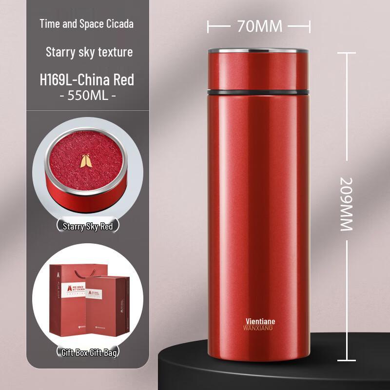 VANSANG H169L Stainless Steel Insulated Mug with Tea Infuser