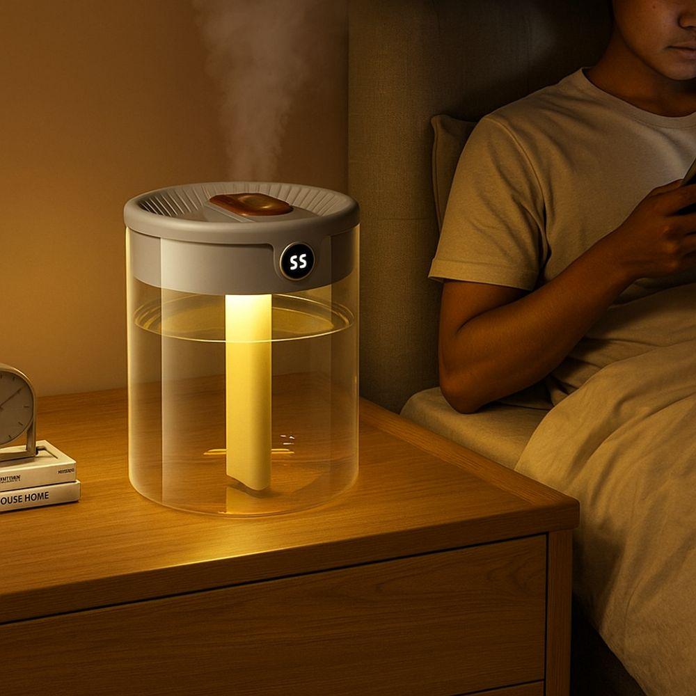 2L Air Humidifier Silent Operation Aromatherapy Machine Smart LED Humidifier  Desktop