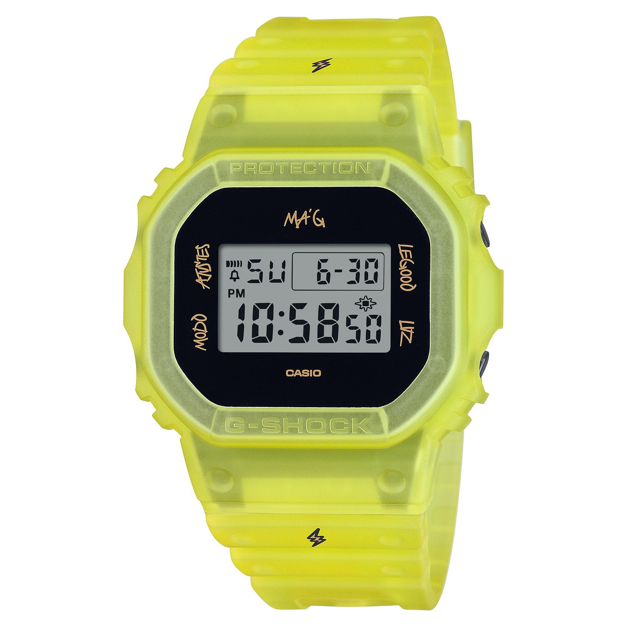 Casio G-SHOCK Men s Resin 200M Water Resistant Shock Resistant Alarm Quartz Watch DWE-5600JB-1A9 чёрный