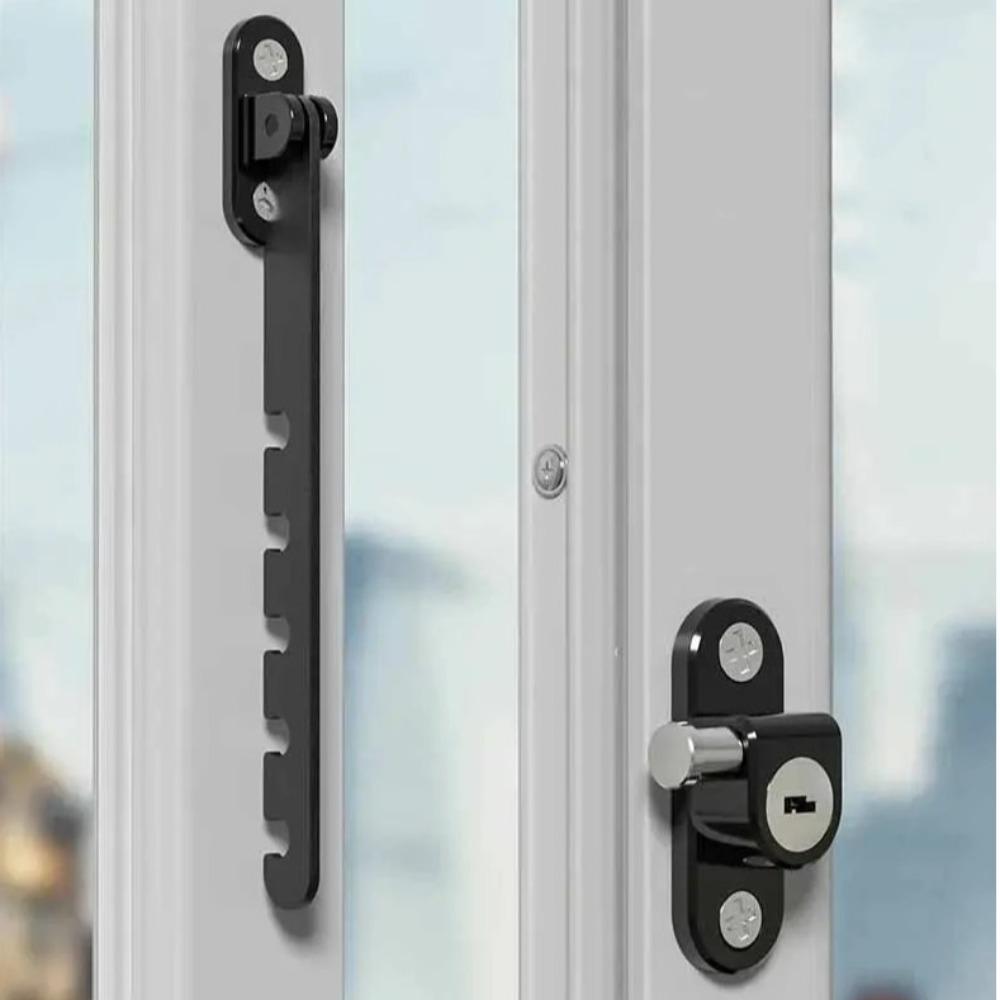 Metal Window Limiter Blocker Adjustable Window Position Stopper Durable Window Blocking Lock