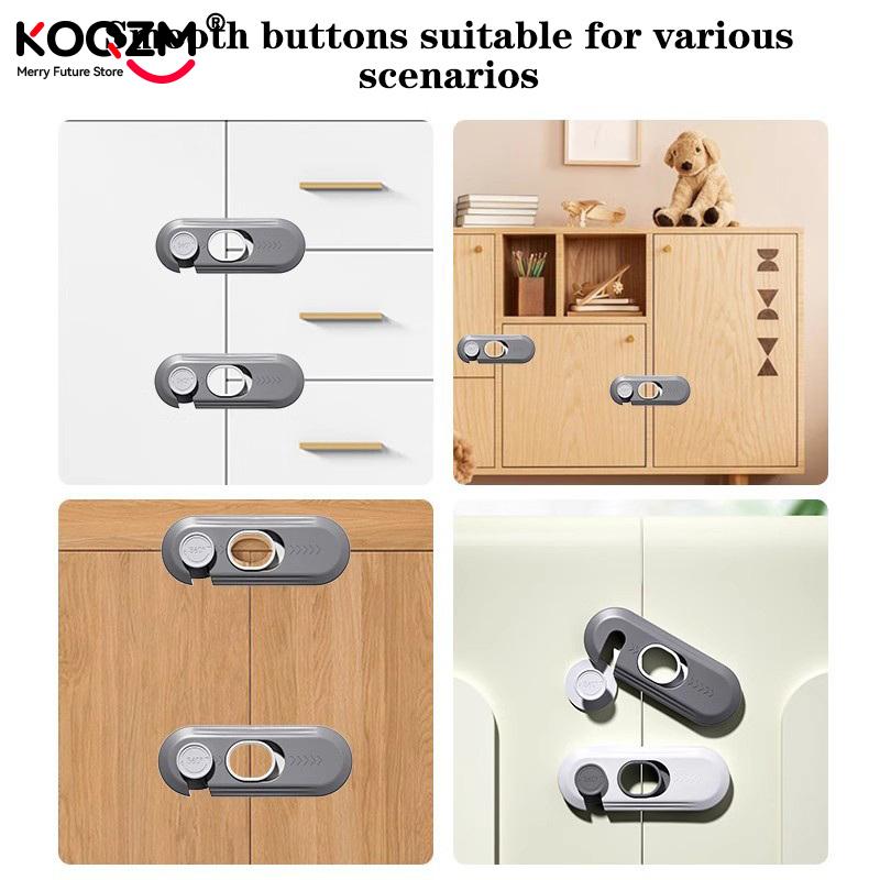 1pc Multi-Function Drawer Locks for Kids Security Protection Baby Anti-Pinch Hand Cabinet Door Buckle Home Refrigerator Lock