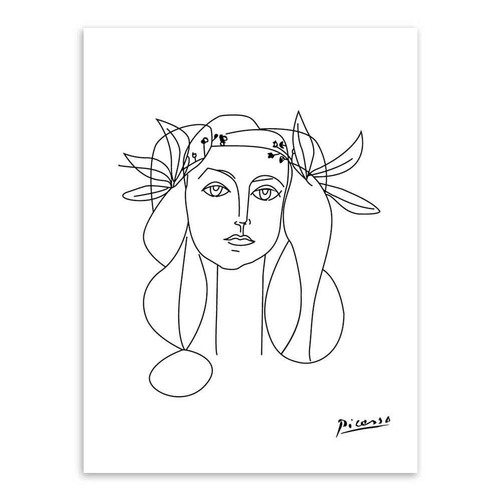 Nordic Minimalist Picasso Animals  Home Decor Nordic Canvas Painting Wall Art Figure Body Hand Posters and Print for Living Room No Frame