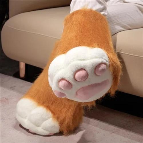 Kawaii Furry Cat Claw Gloves Fox Paws Bird Wings Faux Fur Costume Accessories Mittens For Halloween Creative Cosplay