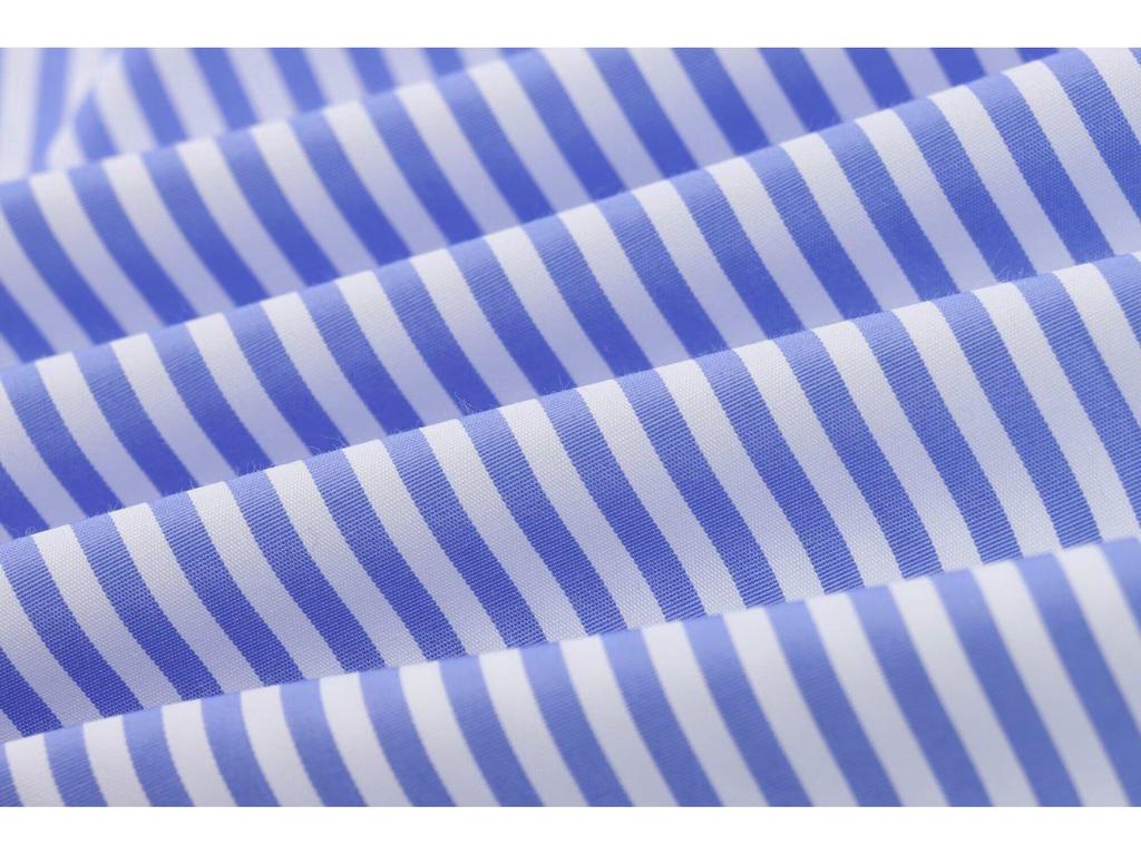 2025 Spring Women's European & American Striped Poplin Long Sleeve Lapel Shirt