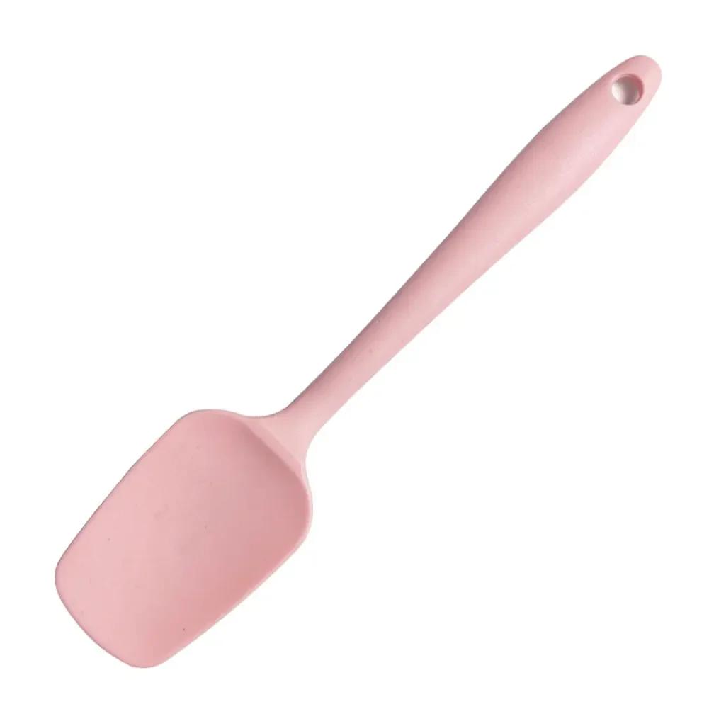 High Temp Resistant Silicone Spatula Cream Scoop Non-stick Kitchen Tool for Baking & Daily Cooking