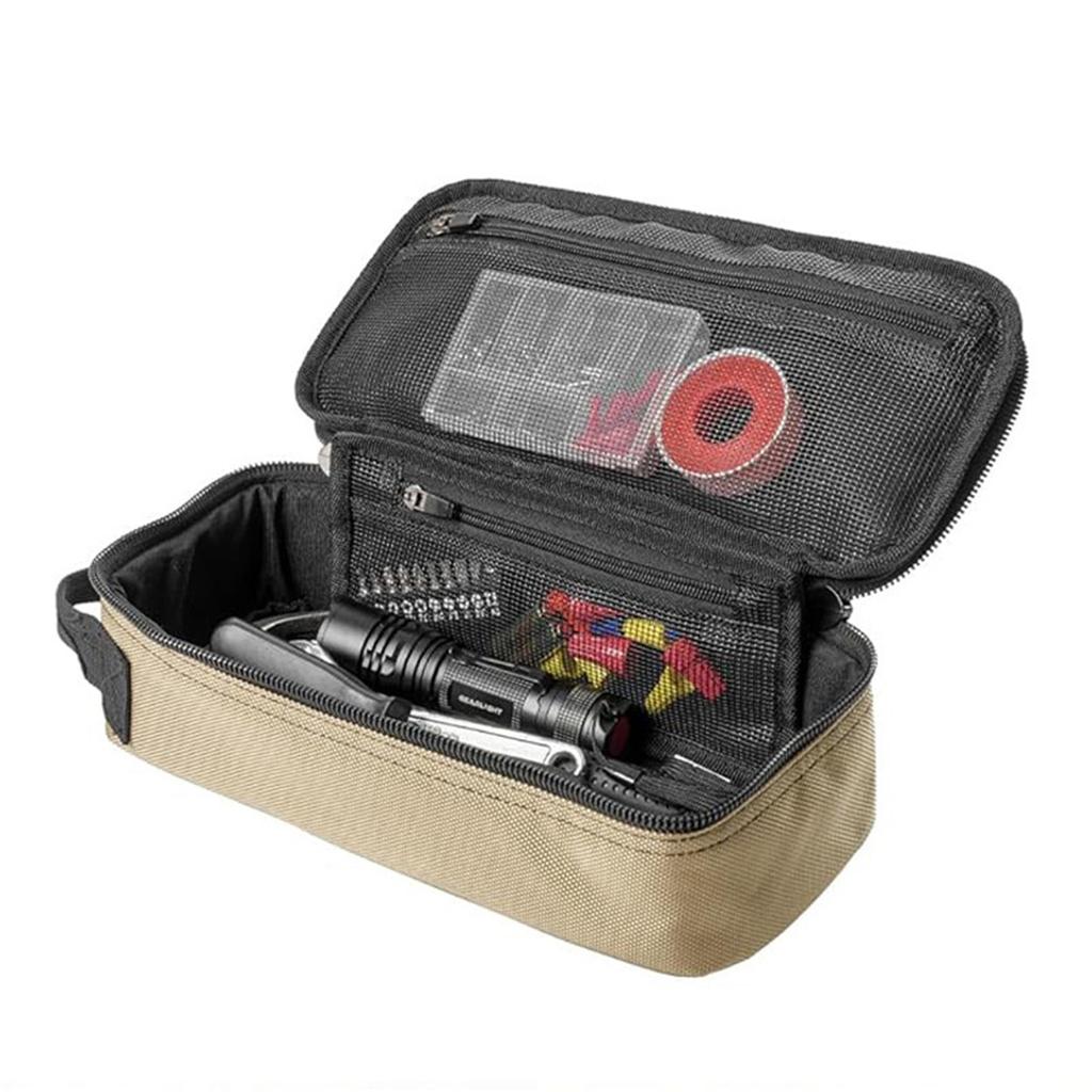 Heavy Duty Small Tool Bag Pouch Portable Utility Organizer Case with Handle for Motorcycle Road Bike Electrician
