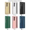 Electroplated Hinge Phone Case For Samsung Galaxy Z Fold 6 5 4 5G Fold6 Screen Glass Stylus All Inclusive Pen Slot Holder Cover
