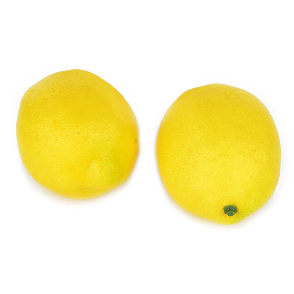 10pcs Simulated Lemon Foam Fruit Model Photography Cabinet Display Prop (Large Yellow Lemons, 10 per pack)