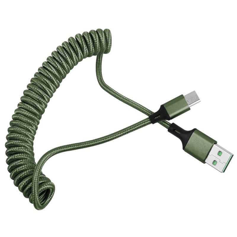 5A USB C Kablosu Hızlı Şarj Bahar Kabloları iPhone için Yıldırım Tipi C Kablo Mikro Veri Kablosu Huawei Xiaomi için 1.5 m