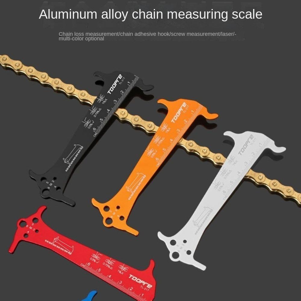Aluminum Alloy Bike Chain Checker Chain Gauge Measurement Checker Mountain Road Bike