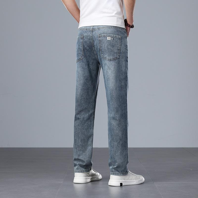 Neue Slim Jeans Herren Elastische Schmale Füße Locker und Lässig