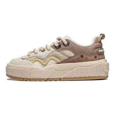 Li Ning 001 Unblock Άνετα Ευέλικτα Ελαφριά Ανθεκτικά Παπούτσια Σκέιτ Χαμηλού Προφίλ Ανδρικά Αθλητικά Παπούτσια Μπεζ AGCT217-2