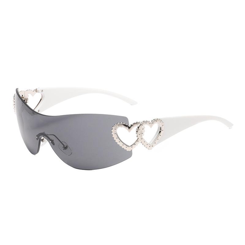 Even Trend Love One-Piece Sunglasses Frameless Technology Sense Sunglasses