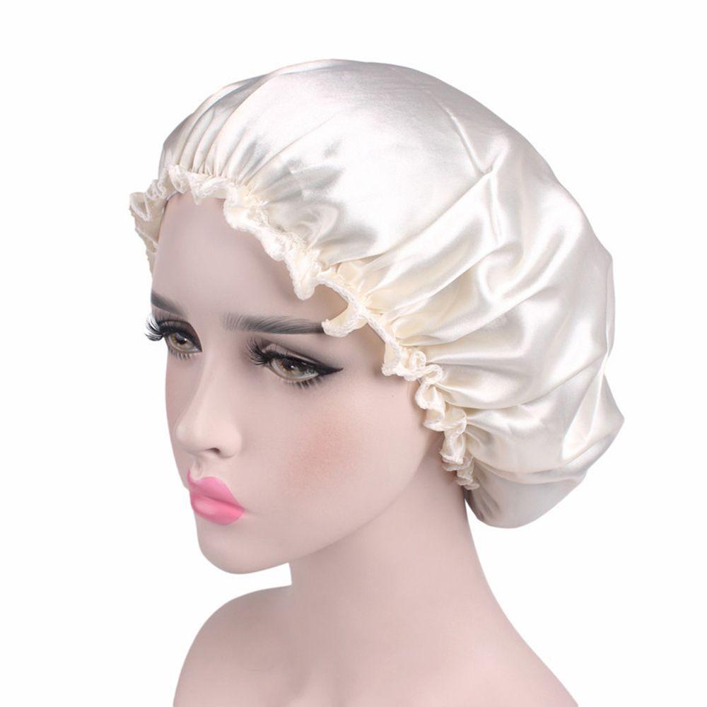 Fashion Hair Care Nightcap Head Cover Bath Lady Shower Hat Hair Cap Shower Caps Sleeping Hat