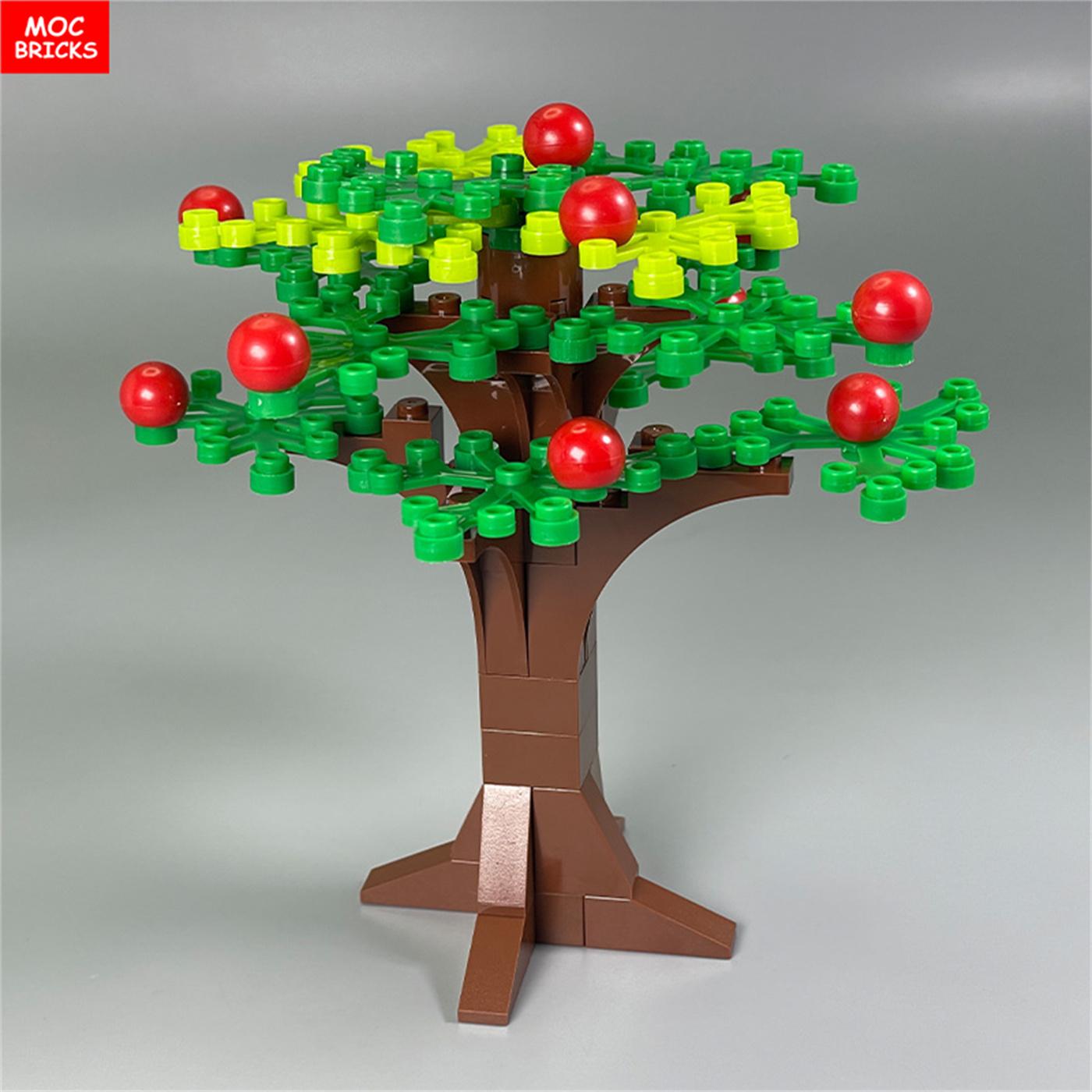 

Нетоксичные кубики Moc Ферма Зеленый Красное Яблоко Фруктовое Дерево Лес Растение Городские Детали Парк Сад Строительные Блоки Детские Игрушки Для Детей Подарки