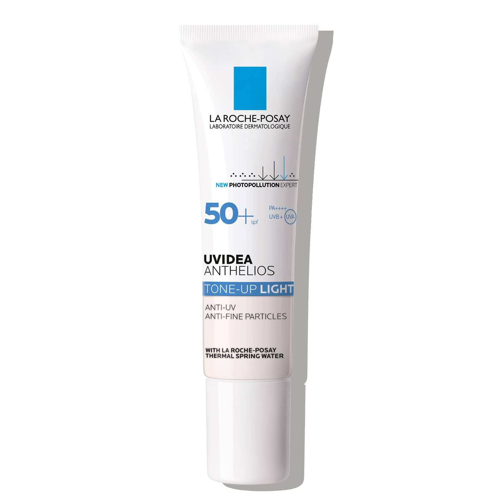 La UV Idea XL Protection Facial Makeup Sensitive UV Derma Cosmetics Roche-Posay Tone-Up White, 30ml, SPF50+ PA++++, Sunscreen, Base, Tone-Up, белый