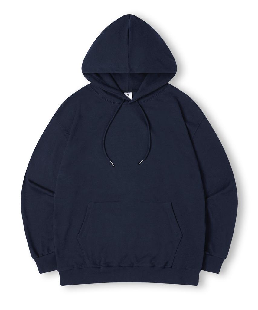 [Non-Fleece Or Fleece-Lined] Essential Oversized Hooded Sweatshirt Navy