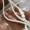 Fashion Wedding Pearl Necklace for Women Lady Collar Chain Anniversary Jewelry