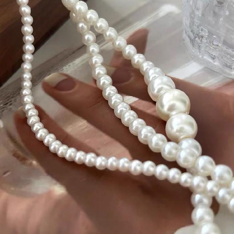 Fashion Wedding Pearl Necklace for Women Lady Collar Chain Anniversary Jewelry