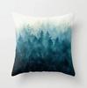 Geometric Blue Nordic Cushion Pillowcase Scandinavian Pillowcase
